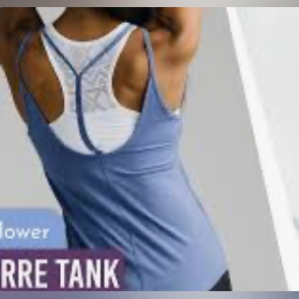 NWT ZYIA cornflower T-Barre tank